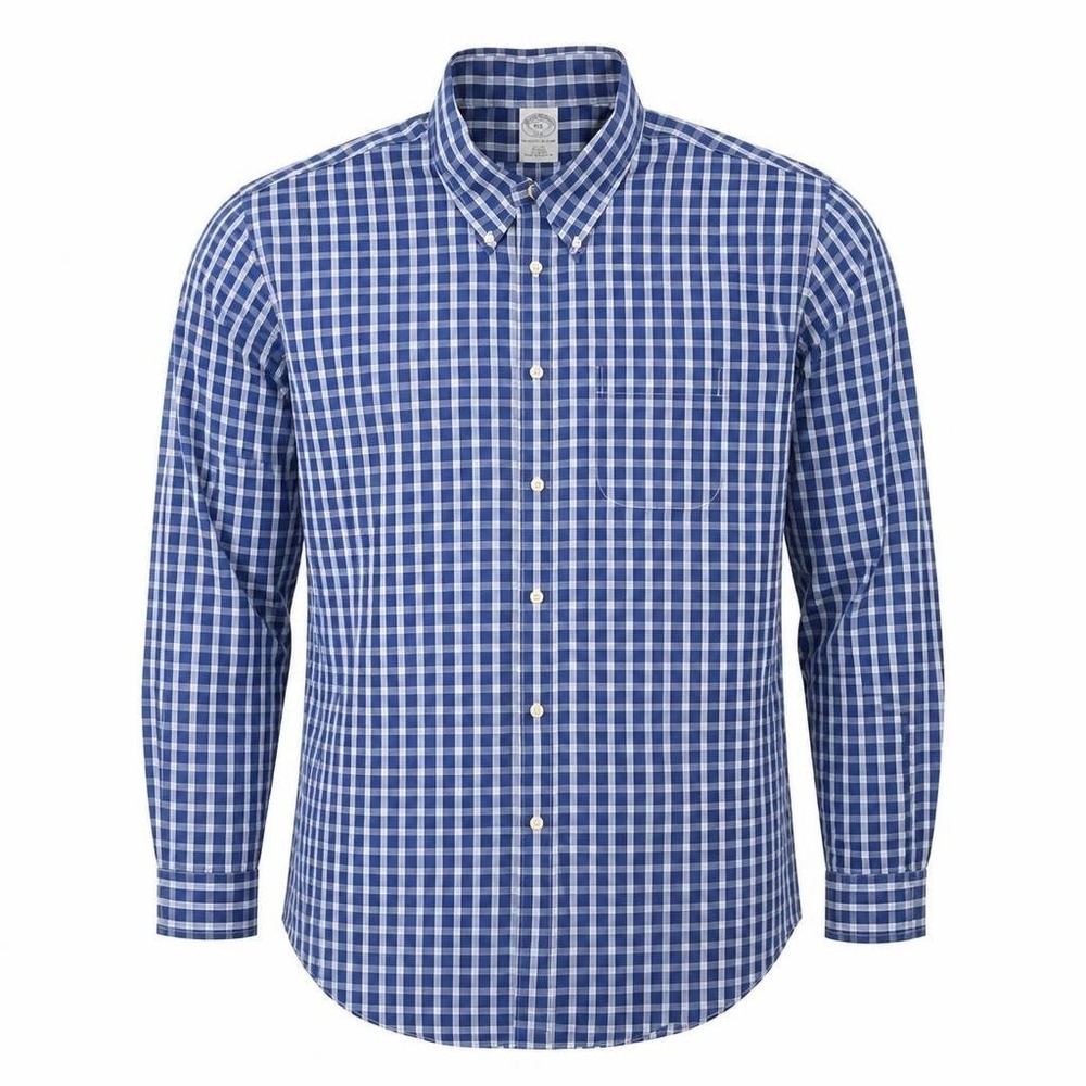 Brooks‎ Brothers Shirt Mens XXL Blue 346 Original Polo Cotton Career Corp Office